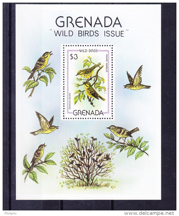 GRENADA 1980 SG 1060/3 ** MNH + MS 1064 ** MNH .  (5R76) - Moineaux