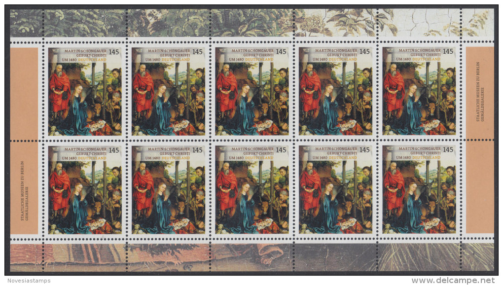 !a! GERMANY 2015 Mi. 3184 MNH SHEET(10) - Treasuries From German Museums - 2011-2020