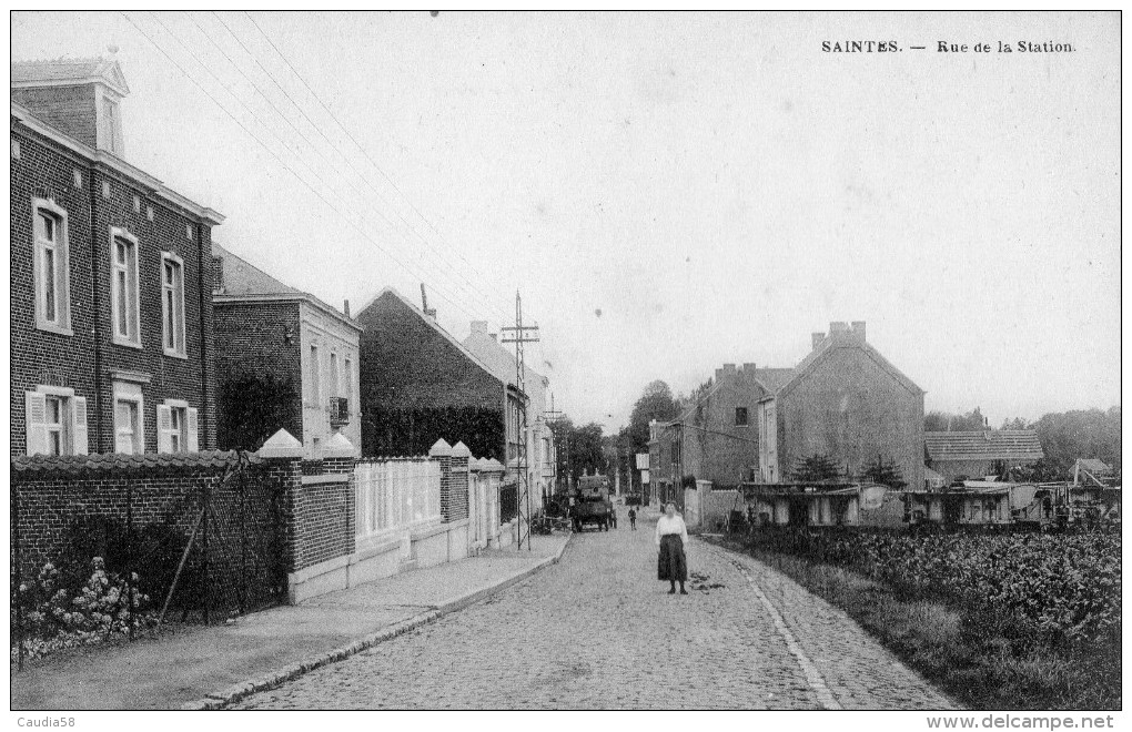 Saintes - Rue De La Station. - Tubize