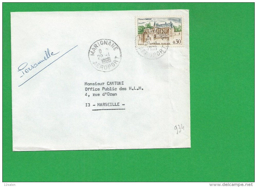 LETTRE BOUCHES DU RHONE MARIGNANE AEROPORT - 1961-....