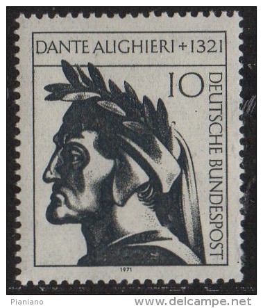 PIA - GER - 1971 - 650° Anniversario Della Morte Di Dante Alighieri -  (Yv 549) - Nuovi