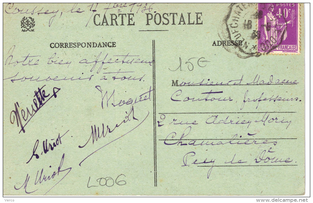 Carte Postale Ancienne De COUSSEY - Coussey