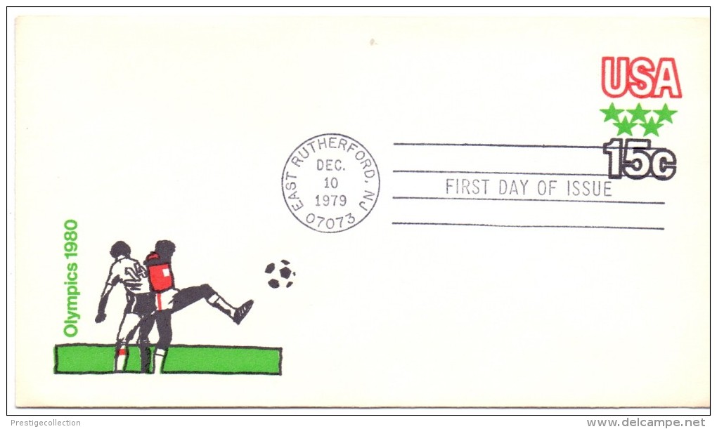 USA 1979 FDC Stationery Stamped Cover - East Rutherford - 15c - Olympics Sport F  ( 01/16franc0008) - Copa America