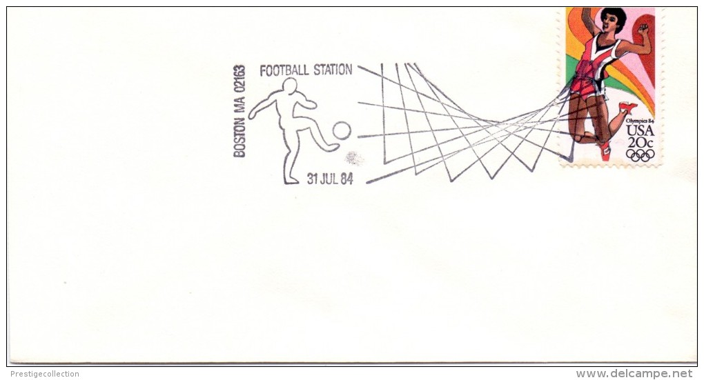 USA 1984 Olympic Games Los Angeles Cover: Football Fussball Soccer Calcio; Boston  ( 01/16franc0009) - Soccer American Cup