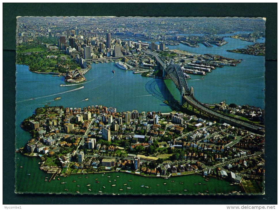 AUSTRALIA  -  Sydney  Aerial Panorama  Used Postcard As Scans - Sydney