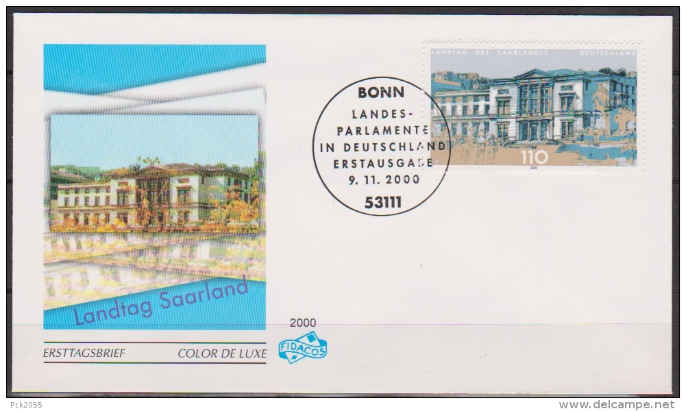 Bund FDC 2000 Nr.2153 Landesparlamente: Saarland ( D 3275 ) - Other & Unclassified