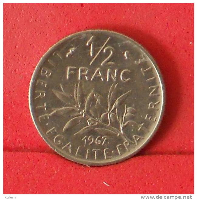 FRANCE  1/2  FRANC   1967   KM# 931,1  -    (Nº13411) - Otros & Sin Clasificación