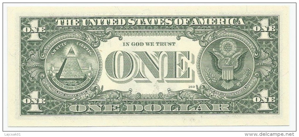 USA 1 Dollar  2009. UNC Letter F Georgia - Billets De La Federal Reserve (1928-...)
