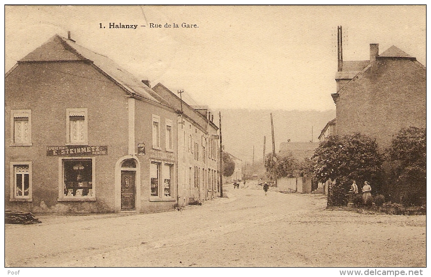 Halanzy : Rue De La Gare Met Winkel ( Magasin) - Aubange