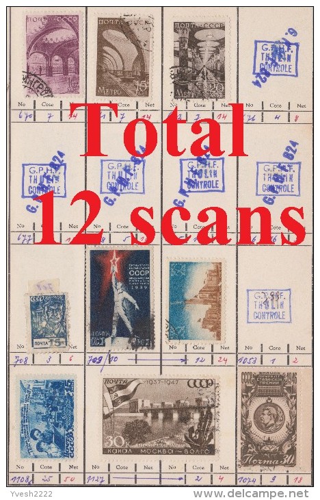 URSS. Petit Lot De Timbres Oblitérés. 12 Scans - Verzamelingen