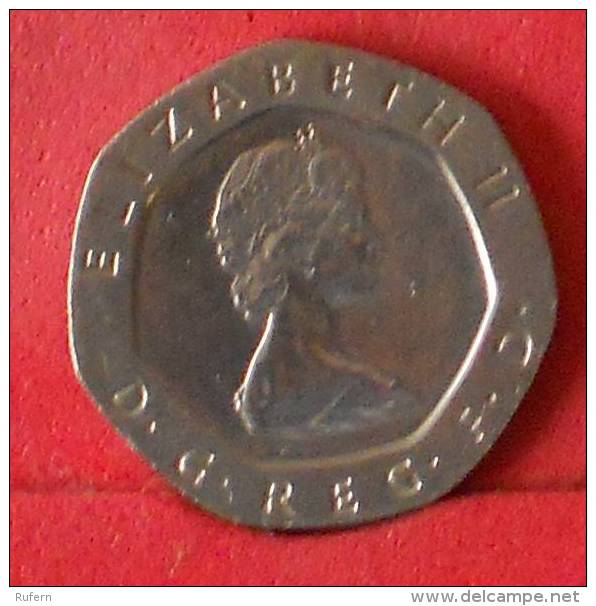 GREAT BRITAIN  20  PENCE  1982   KM# 939  -    (Nº13510) - 20 Pence