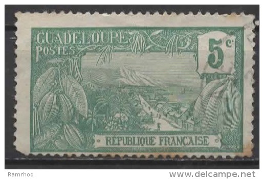 GUADELOUPE 1905  Mount Houllemont, Basse-Terre  - 5c. - Green  FU - Oblitérés