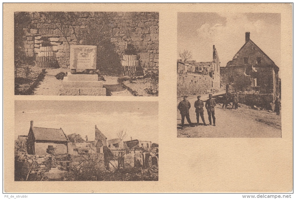 A136,RAR,Top Seltene AK,Gedenkstein Für Gefallene,unbekannter Ort,Feldpost,Stempel,1.WK,1915 - Guerre 1914-18