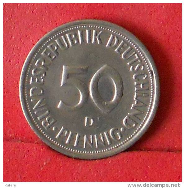 GERMANY FEDERAL REPUBLIK  50  PFENNIG  1976 D   KM# 109,2  -    (Nº13520) - 50 Pfennig