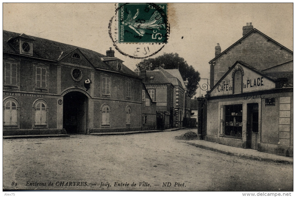 JOUY, Environ De Chartres -- Entrèe De Ville -- 1911 -- - Jouy