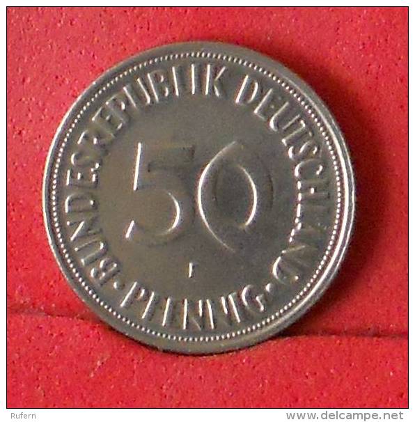 GERMANY FEDERAL REPUBLIK  50  PFENNIG  1950 F   KM# 109,1  -    (Nº13522) - 50 Pfennig
