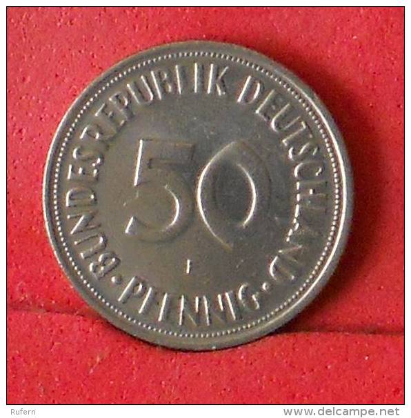 GERMANY FEDERAL REPUBLIK  50  PFENNIG  1969 F   KM# 109,2  -    (Nº13525) - 50 Pfennig