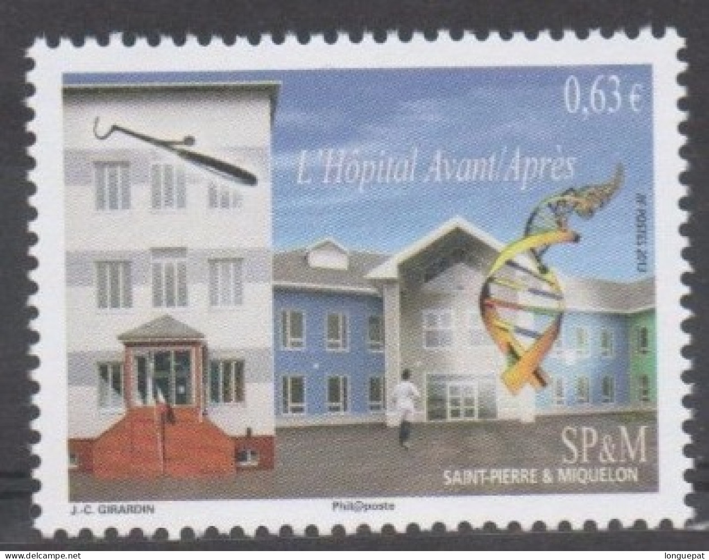 SAINT-PIERRE Et MIQUELON - Hôpttal De Saint-Pierre Et Miquelon : Bâtiment Passé Et Actuel - Santé - - Neufs