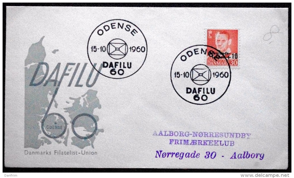 Denmark 1960 Grönlandhilfe /Greenland Help    MiNr.370 Special Cancel Cover   ( Lot  5996 ) - Lettres & Documents