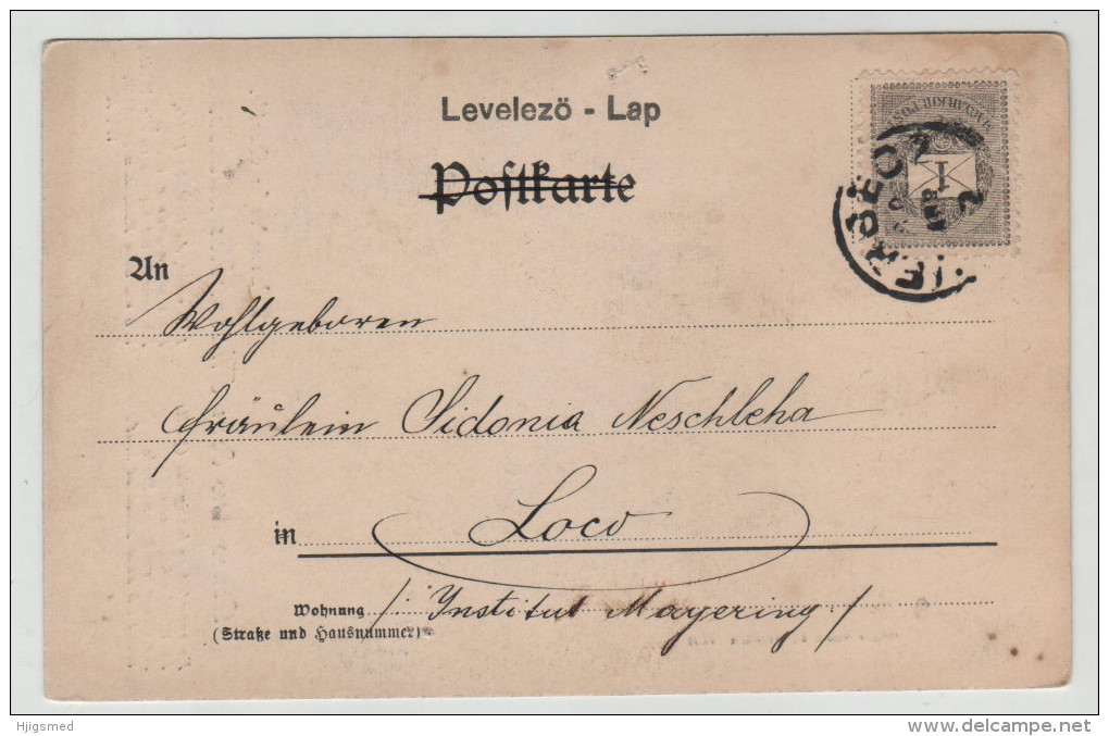 Germany Deutschland Tharandt Tharandter Wald 1899 1 Kr Stamp Stempel Post Card Postkarte Karte POSTCARD - Tharandt