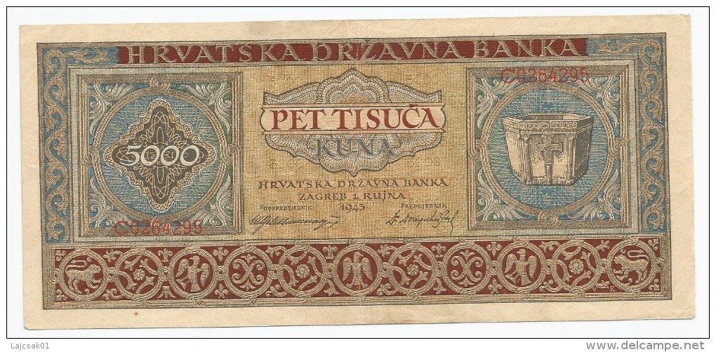 Croatia 5000 Kuna 1943. - Croatia