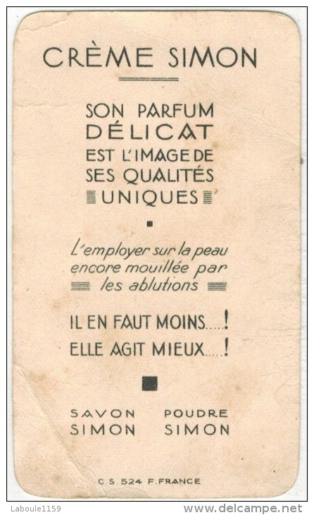 CARTE PUBLICITAIRE PARFUMEE : Crème SIMON Paris - Vintage (until 1960)