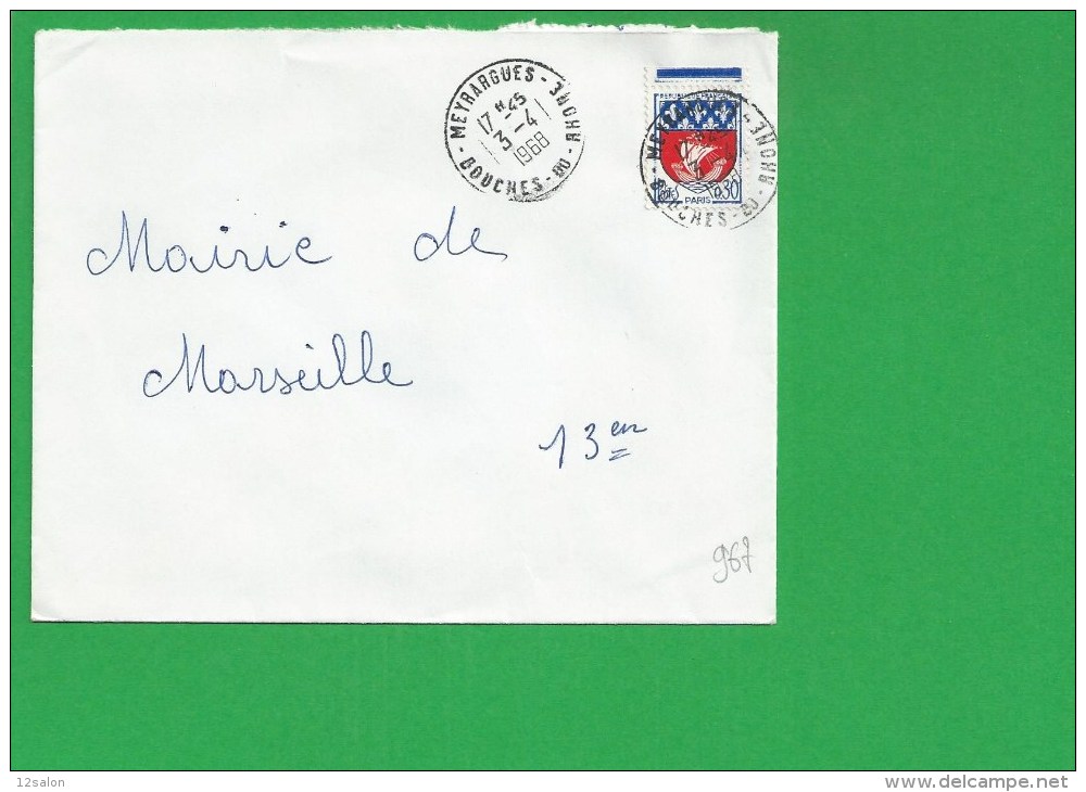 LETTRE BOUCHES DU RHONE MEYRARGUES - 1961-....