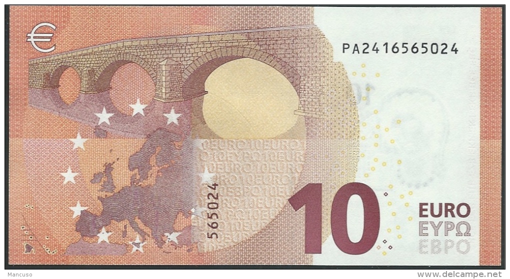 PAYS-BAS  10 EURO  PA P002 H3   DRAGHI   UNC - 10 Euro