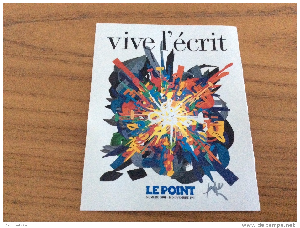 Calendrier 1992 "vive L´écrit - LE POINT (journal)" (10,2x8,2cm) - Klein Formaat: 1991-00