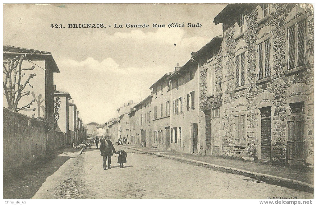 Brignais La Grande Rue Cote Sud - Brignais