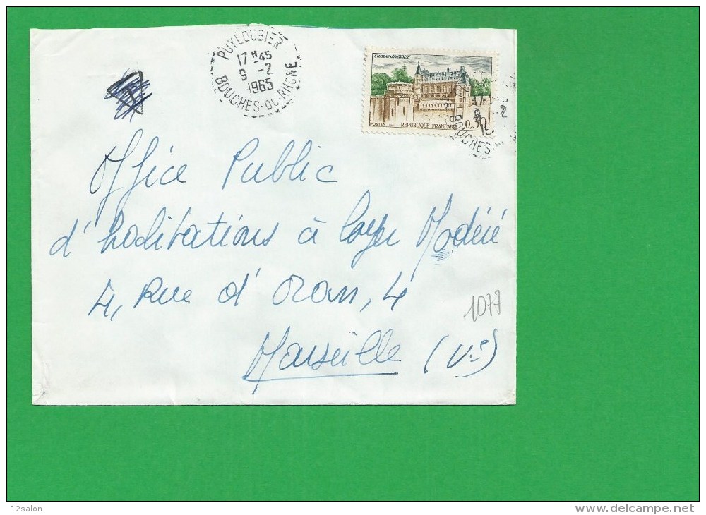 LETTRE BOUCHES DU RHONE PUYLOUBIER - 1961-....