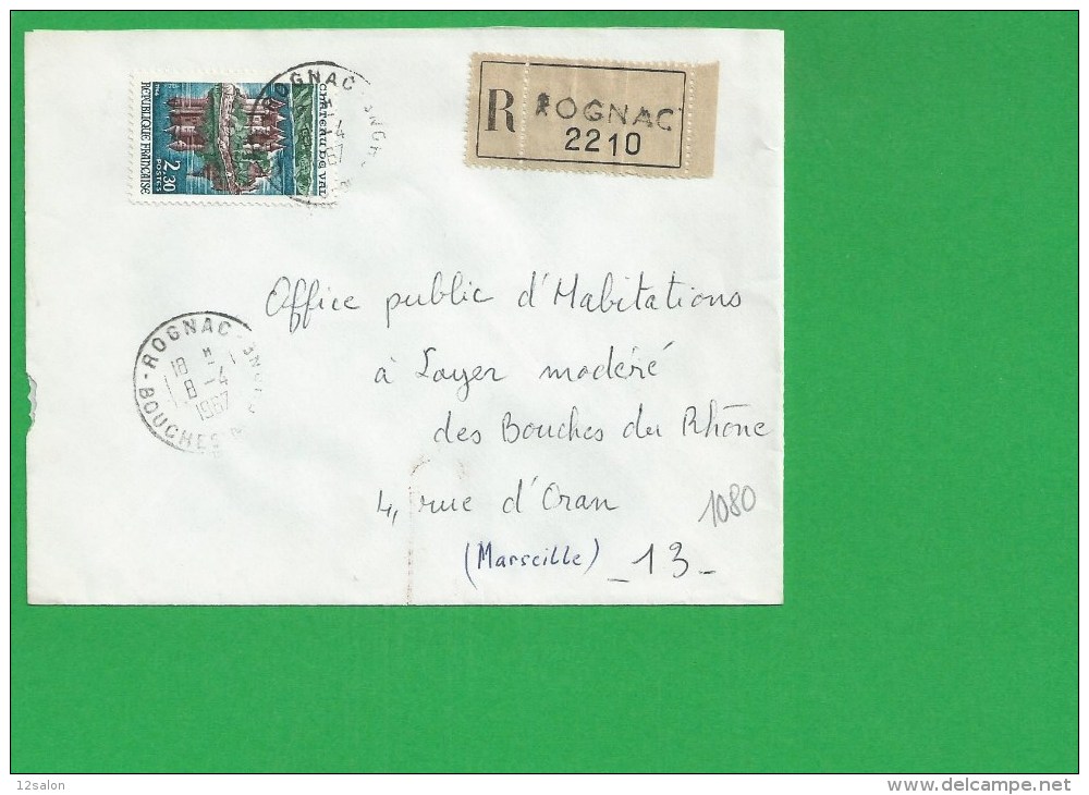 LETTRE BOUCHES DU RHONE ROGNAC En Recommandé - 1961-....