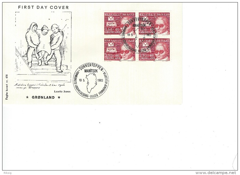 Peary Land Expeditions   Fdc. Greenland.  H-669 - Polar Explorers & Famous People