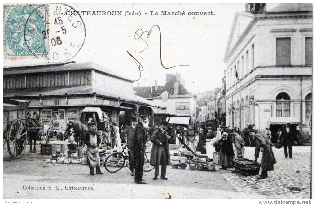 CPA - 36 - Chateauroux - Le Marché Couvert - Chateauroux