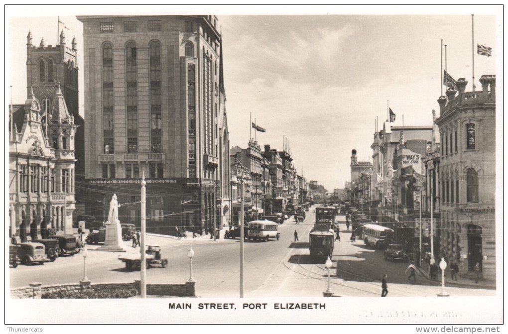 CPA PHOTO  MAIN STREET PORT ELIZABETH - Afrique Du Sud