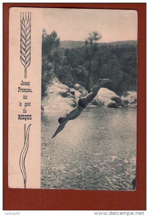 1 Cp JEUNE FRANCAIS AIE LE GOUT DU RISQUE / PLONGEON - Salto De Trampolin