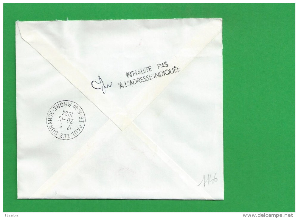 LETTRE BOUCHES DU RHONE SAINT PAUL LEZ DURANCE N'habite Pas L'adresse... - 1961-....