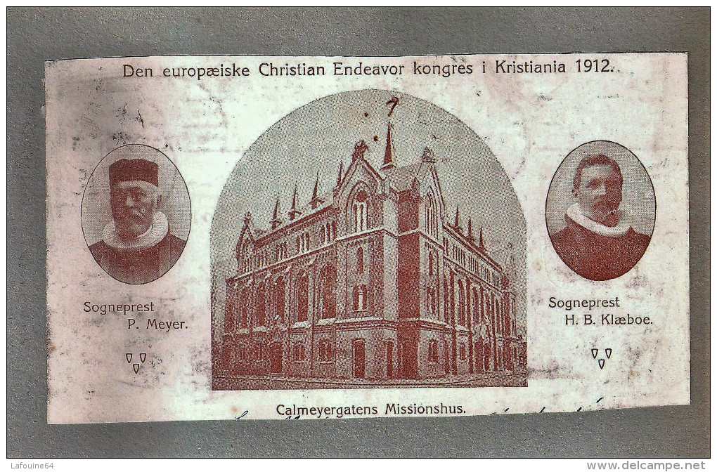 KRISTIANIA (OSLO) - Calmeyergatens Missionshus - Kongres 1912 - Wesleyan Church - Norvegia