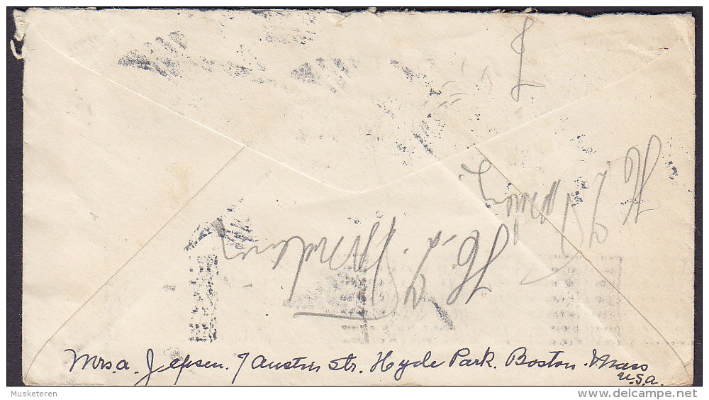 United States Uprated Postal Stationery Ganzsache Entier BOSTON Mass. Hyde Park Station 1932 3-Stripe (2 Scans) - 1921-40