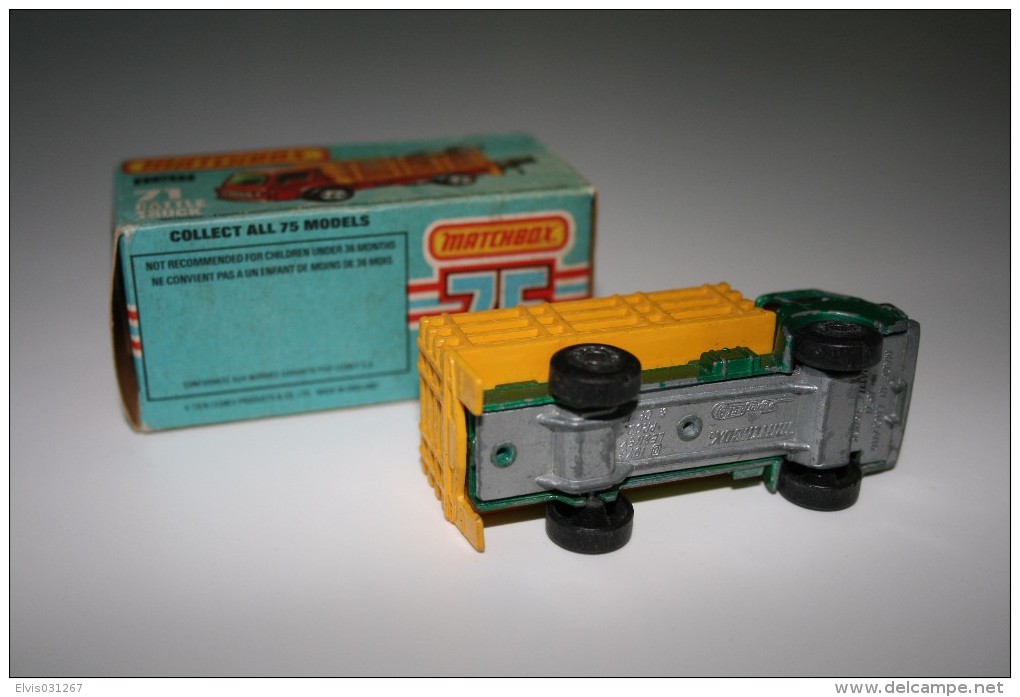 Matchbox Lesney MB71-C18 CATTLE TRUCK + Original Box, Issued 1976 - Matchbox (Lesney)