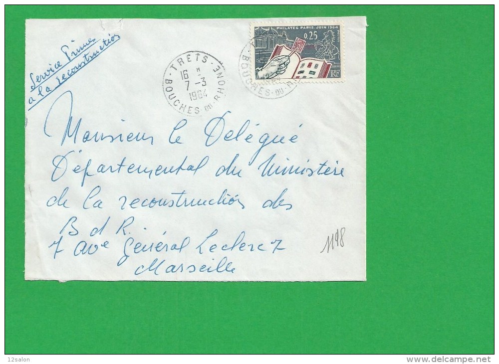 LETTRE BOUCHES DU RHONE TRETS - 1961-....