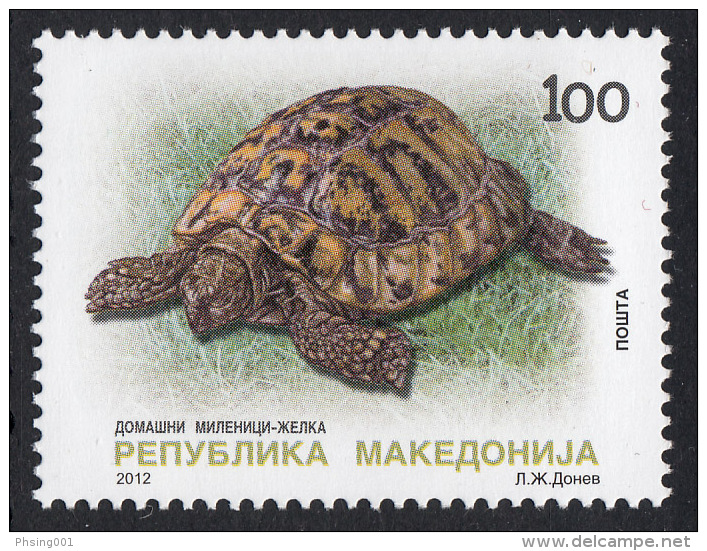 Macedonia 2012 Fauna, Turtle, Testudo Hermanni, MNH - Noord-Macedonië