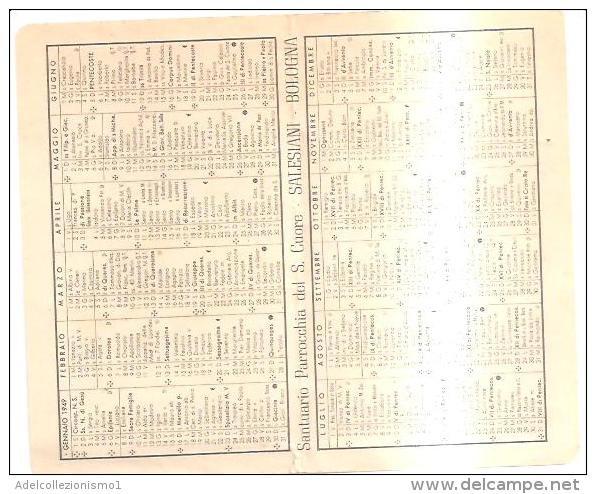 69050) Calendarietto Del 1949-del Sacro Cuore Di Gesù-salesiani A Bologna - Santons