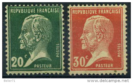 France : N° 172 Et 173 Nsg Année 1923 - 1922-26 Pasteur