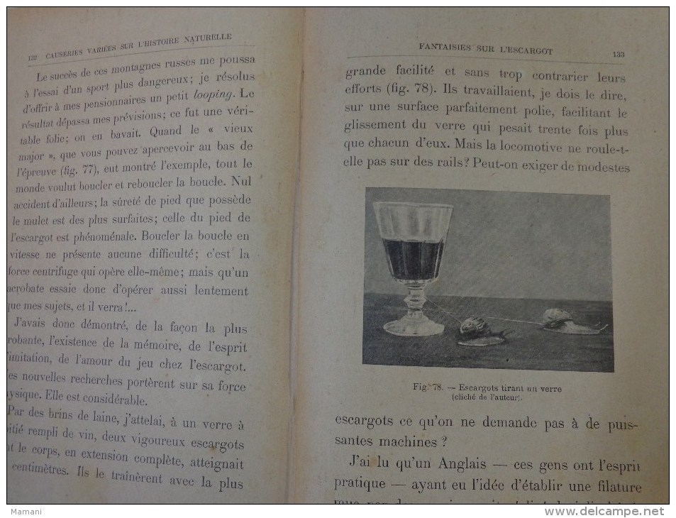 livre de recompense 1905-l.faideau--promenades botaniques-houx-gui-capucine-escargots-sirex des sapins-apate capucin-etc