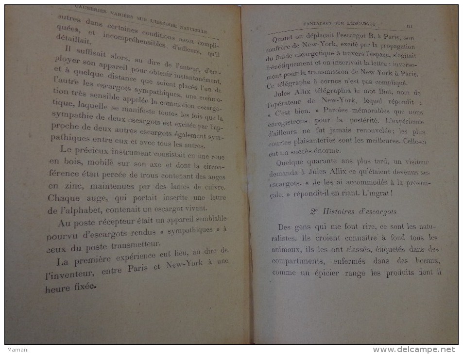 livre de recompense 1905-l.faideau--promenades botaniques-houx-gui-capucine-escargots-sirex des sapins-apate capucin-etc