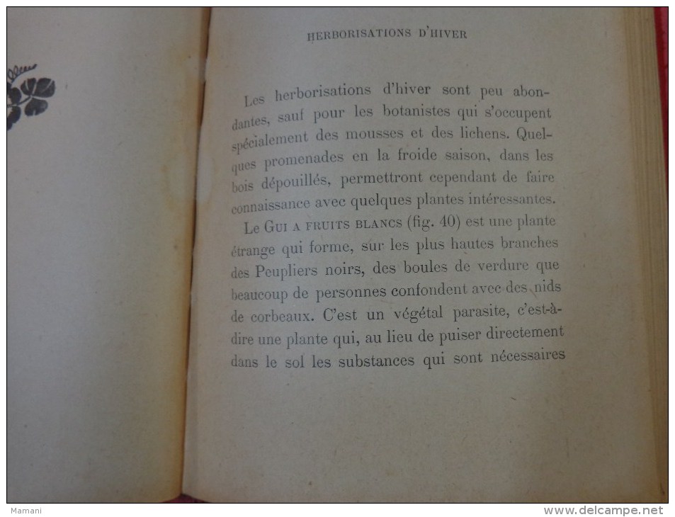 livre de recompense 1905-l.faideau--promenades botaniques-houx-gui-capucine-escargots-sirex des sapins-apate capucin-etc