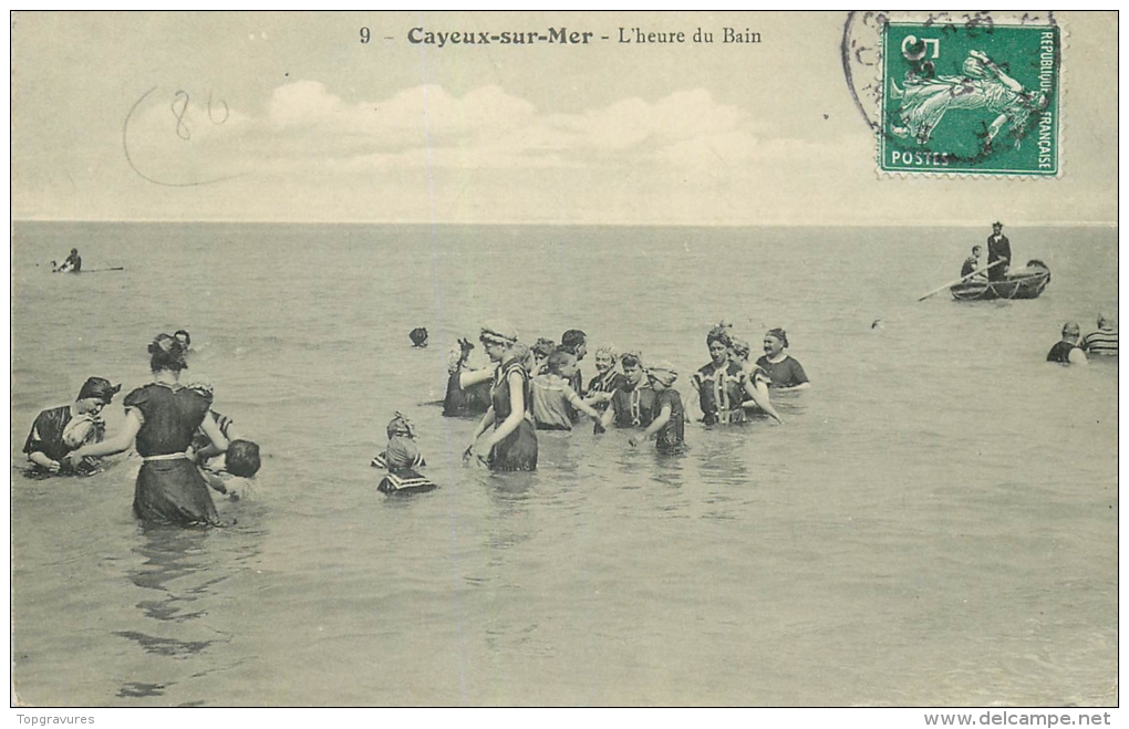 80 CAYEUX SUR MER L'heure Du Bains Animée - Cayeux Sur Mer