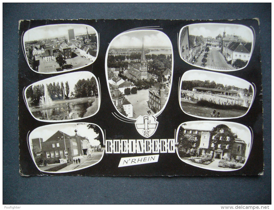 Germany: Rheinberg N’Rhein - Mehrbildkarte - Multiview - Posted 1960s - Wesel