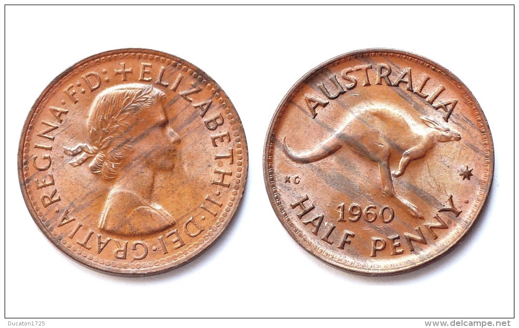 1/2 Penny 1960. Australie. Elizabeth II°. Cuivre/Copper SPL - ½ Penny